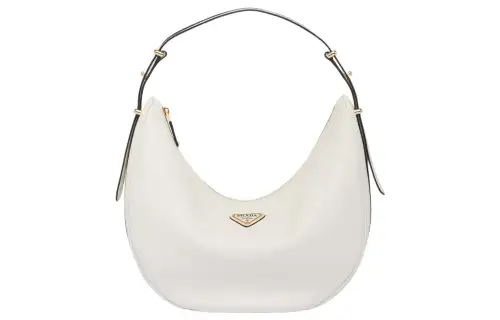 PRADA Leather Portable One Shoulder Bag Regular Women's White