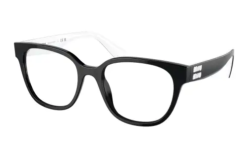 MIU MIU Acetate Square Eyeglass Frames Women's Black