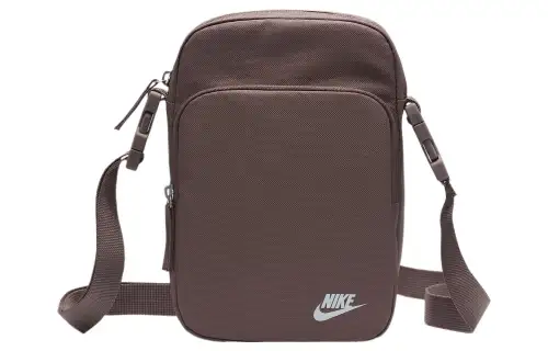 Nike Nylon Shoulder Bag, Crossbody Bag Regular Unisex Burgundy Solar Eclipse & Blue Tone