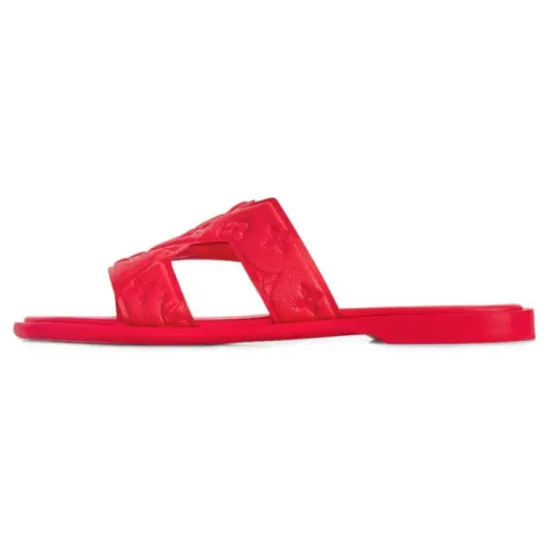 LOUIS VUITTON Oasis Slide Slippers Men Red