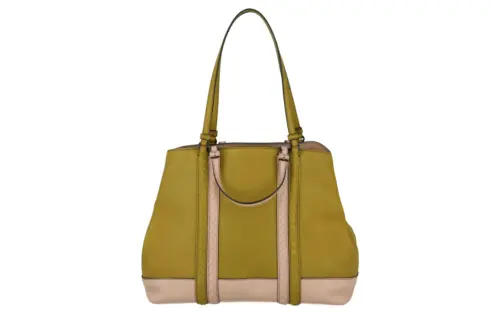 Bottega Veneta Leather Tote Bag, Shopping Bag, Handbag Women's Khaki & Pink