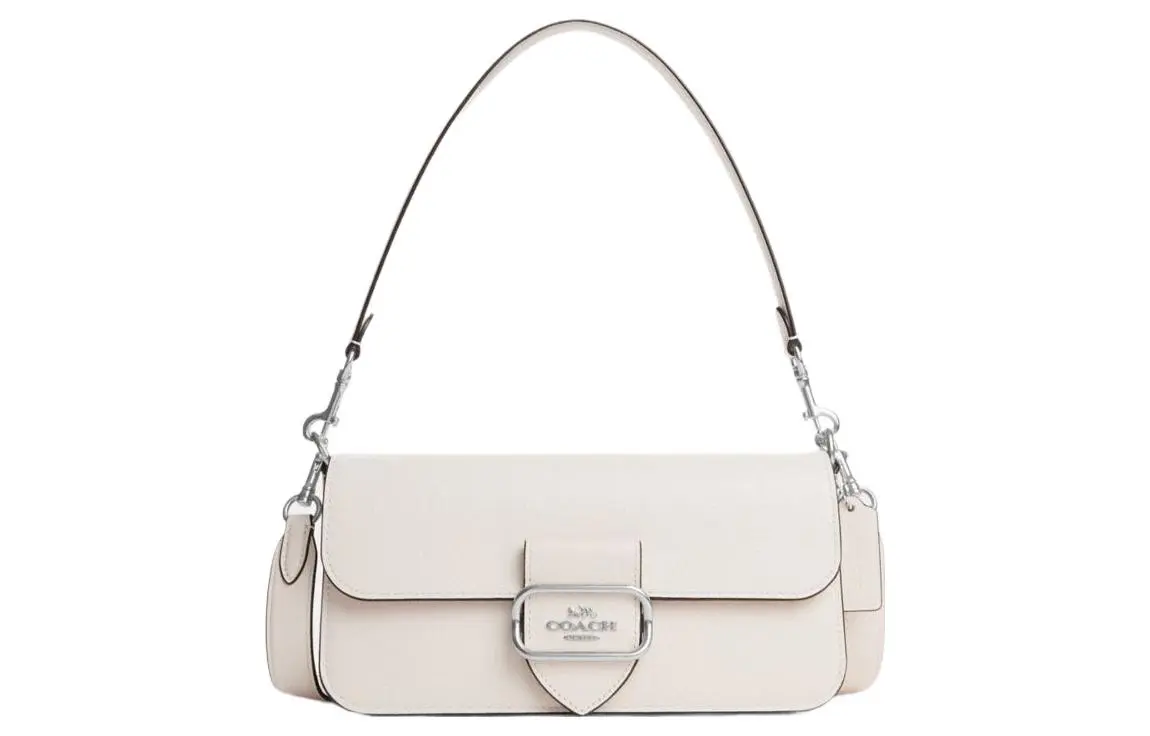 COACH Morgan Leather Crossbody One Shoulder Handbag Medium Women's Beige