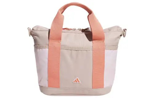 Adidas Recycled Polyester Plain Weave Fabric Tote Bag, Shopping Bag, Golf Bag, Handbag Women's Taupe & Quartz
