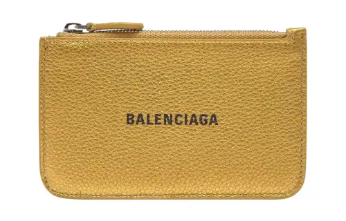 Balenciaga Calfskin Card Holder Card Holder Large Women's Gold