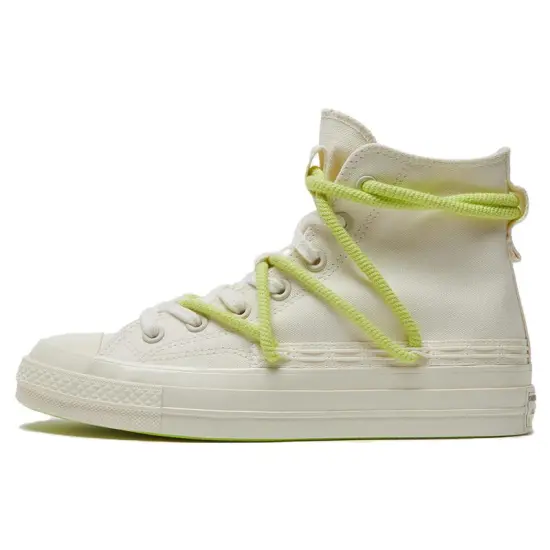 Converse 1970s Canvas Shoes Unisex High-top White/green