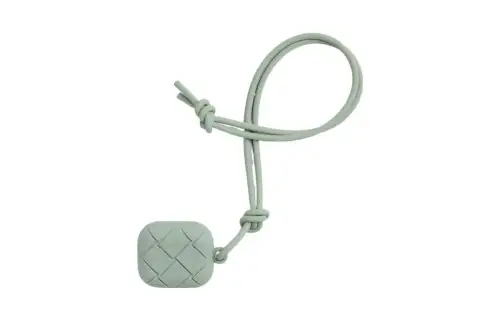 Bottega Veneta Silicone Earphone Case Unisex Sage Green
