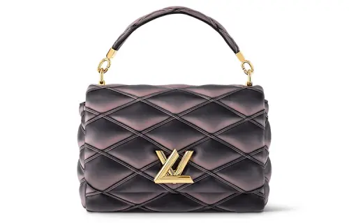LOUIS VUITTON Sheepskin Shoulder Bag, Crossbody Bag Medium Women's Dark Red/Black