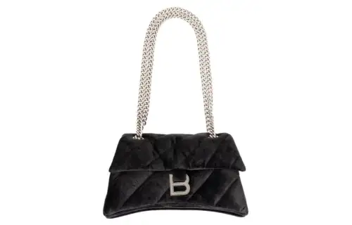 Balenciaga Fabric Handbag, Shoulder Bag Women's Black