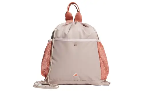 Adidas Recycled Polyester Plain Weave Fabric Portable Golf Bag Shoe Bag Medium Size Women's Taupe & Quartz