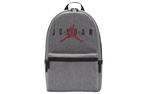 Jordan Polyester Backpack Double Shoulder Large Unisex Carbon Heather