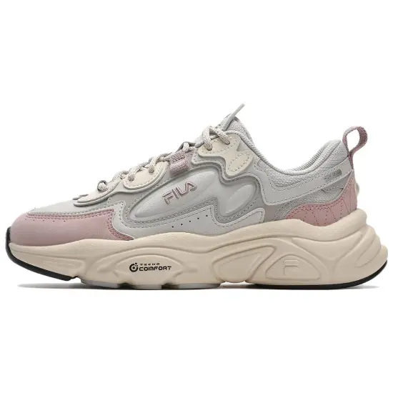 FILA MARS 1S+ Low-Top Casual Running Shoes Women's Gray Pink Purple