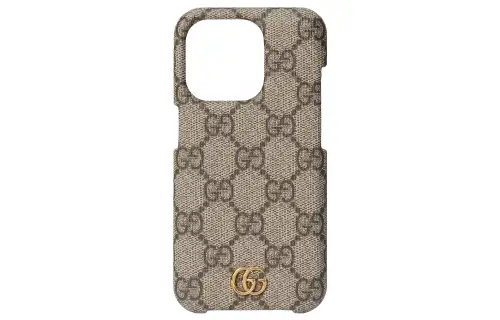 GUCCI Ophidia Canvas IPhone 15 Pro Protective Case With Merch Men's Beige & Ebony