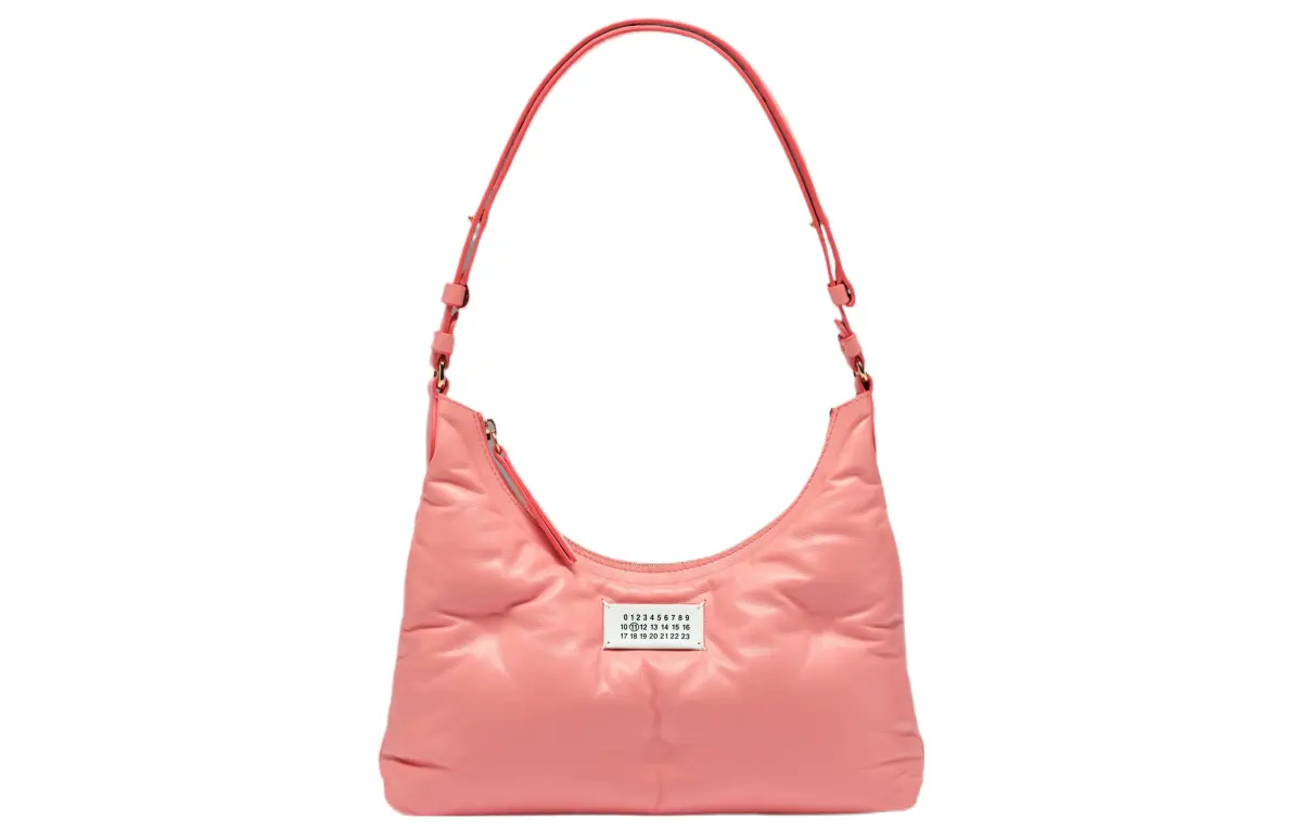 Maison Margiela Glam Slam Full Grain Nappa Leather Shoulder Bag, Handbag Small Women's Pink