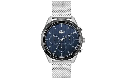 LACOSTE Wrist Watches Quartz Movement Stainless Steel Strap 42mm Blue Dial Men's Watches ['50', 149262]m Waterproof