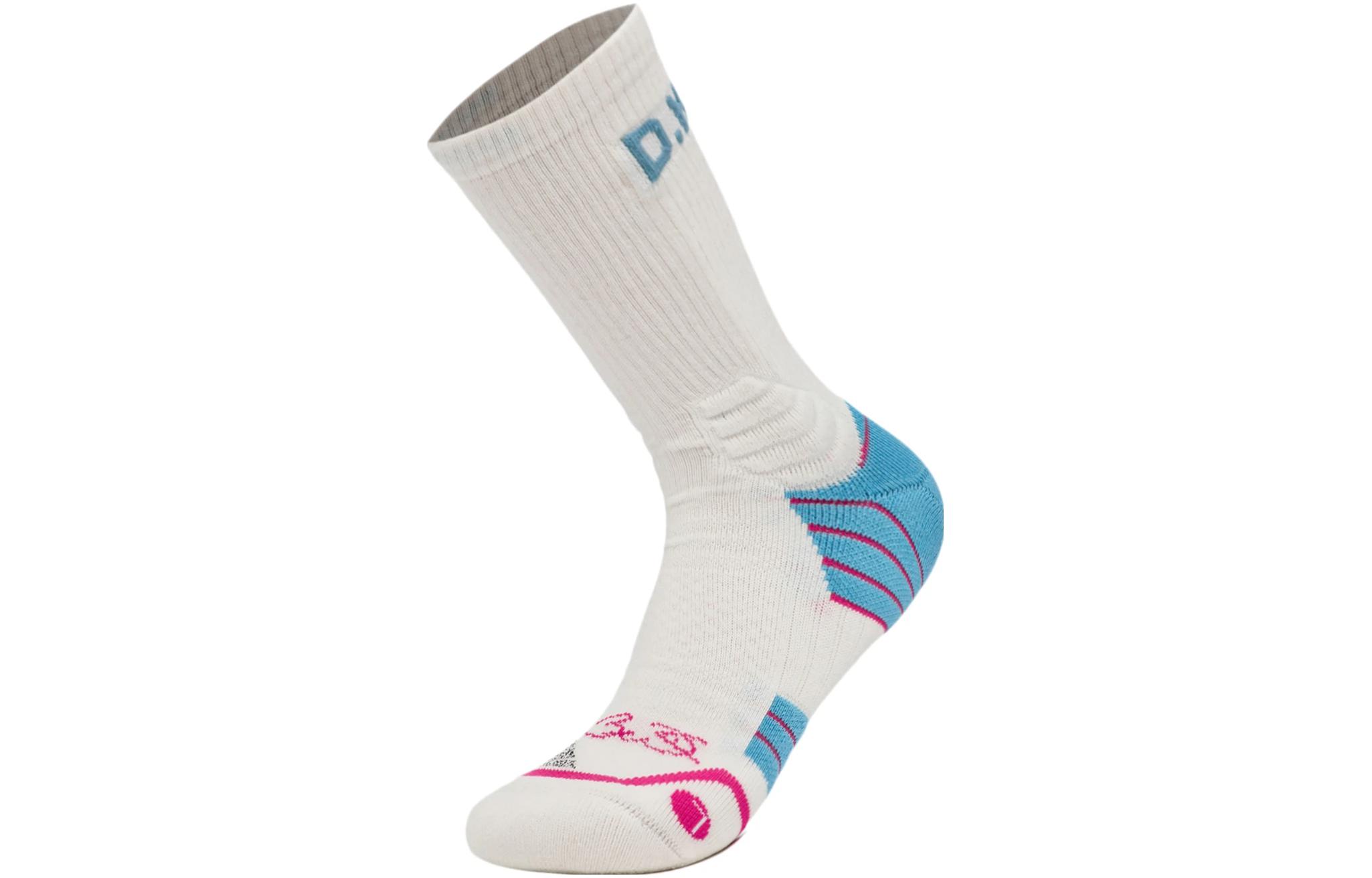 Li Ning Crew Socks Men’s 1 Pack Moon White Blue