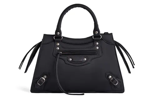 Balenciaga Neo Classic Fabric Shoulder Bag, Crossbody Bag, Handbag Small Women's Black