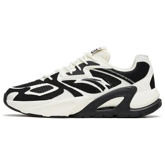 ANTA Millennium 6 Chunky Sneakers Men Low-Top Black White