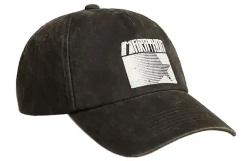 Golden Goose Patterned Print Baseball Caps Unisex Black