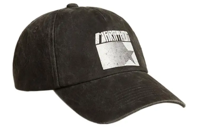 Golden Goose Patterned Print Baseball Caps Unisex Black
