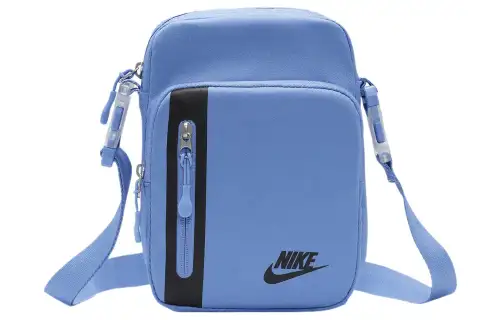 Nike Polyester Crossbody Bag, Shoulder Bag Unisex Blue & Black