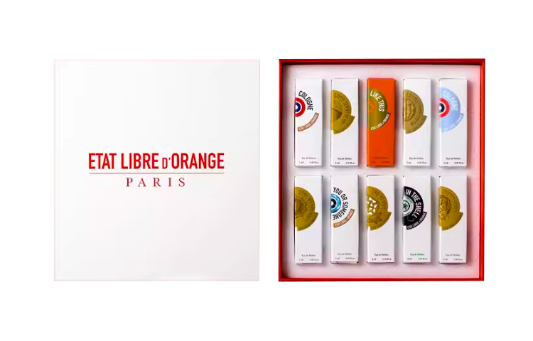 Liberate Orange County 10-piece mini perfume sample set for you or someone like you + dark fragrance surge + cross experiment + frustration + my soul + 500 years + cologne + fat electrician + ghost in the shell + so strong perfume EDP 2ml*10