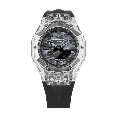 CASIO Men Liquid Crystal/Analog Dual Display Series Gray Watch