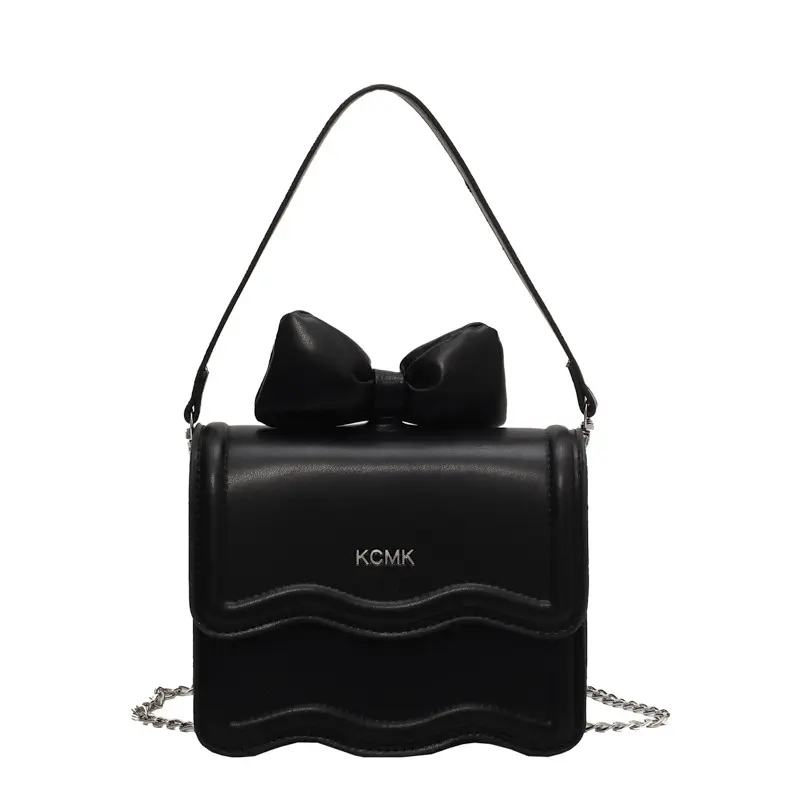 NOMK Pu Shoulder Bag, Handbag, Crossbody Bag Regular Women's Black/Pink/Silver/Ecru