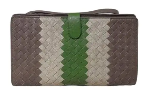 Bottega Veneta Intrecciato Leather Wristlet Black