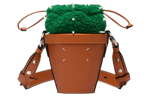 Maison Margiela Calfskin Bucket Bags Crossbody Bag, Shoulder Bag Women's Brown
