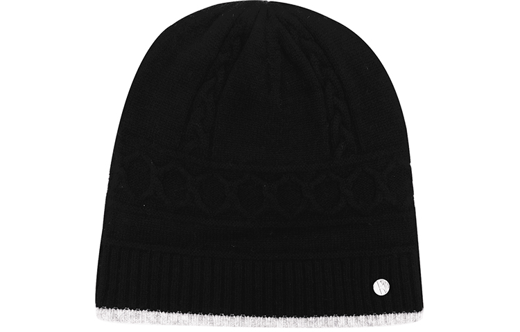 ELLE Woolen demi-season double-sided knitted keep warm hat