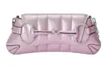 GUCCI HORSEBIT CHAIN Leather Shoulder Bag, Handheld Shoulder Bag Women's Rainbow Pink