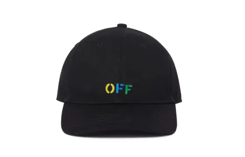 OFF WHITE Kids Logo Rainbow Curved Peak Baseball Cap