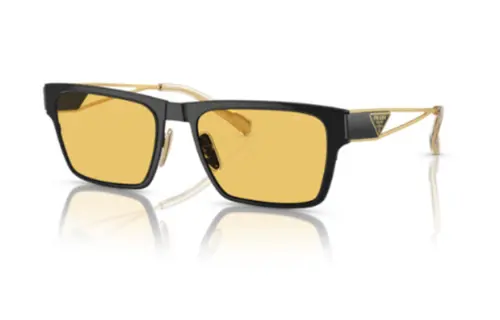 PRADA Irregular Shape Sunglasses Unisex Black
