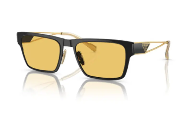 PRADA Irregular Shape Sunglasses Unisex Black