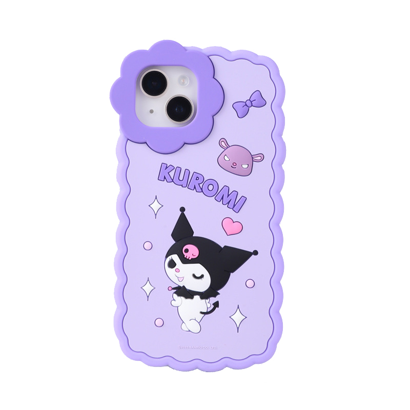Sanrio Sanrio, apple, silicone cartoon phone case, protective case, compatible iPhone 15, iPhone15 Pro, material, fall protection, iphone, 15