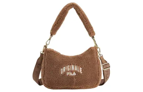 FILA Fabric Shoulder Bag, Handbag, Shoulder Bag, Crossbody Bag Women's Light Brown