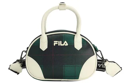 FILA Polyurethane Shoulder Bag, Crossbody Bag, Handbag Regular Women's Deep Green