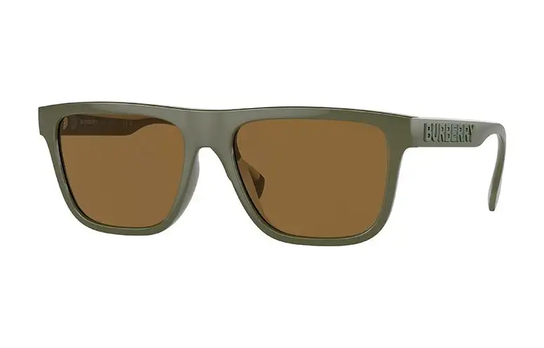 Burberry Injection Molded Irregular Shape Sunglasses Men's Green