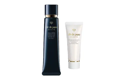 Brightening moisturizing skin care set, revitalizing makeup primer, cleansing milk, face cream, skin tone brightening, 37 ml, 20 ml, Birthday gift