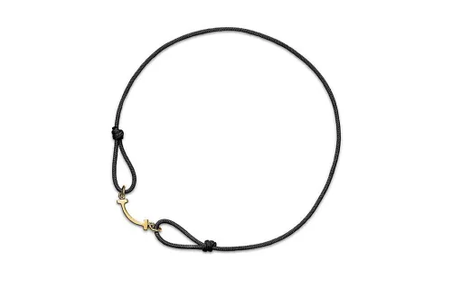 TIFFANY & CO. 18K Gold, Recycled Polyester Bracelets Women's Black