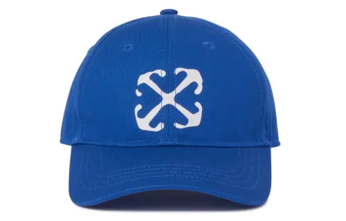OFF-WHITE Arrow-print cotton baseball cap