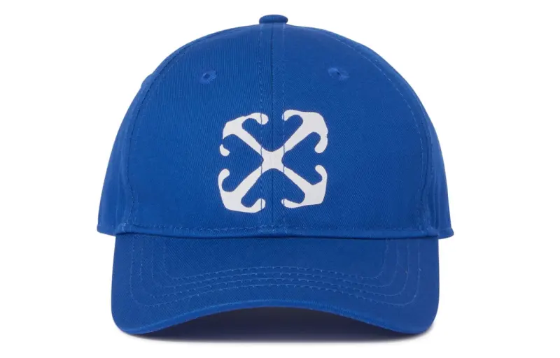 OFF-WHITE Arrow-print cotton baseball cap