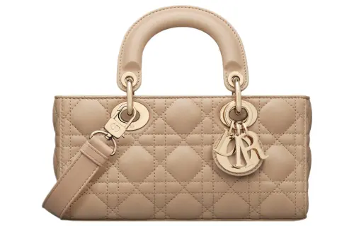 DIOR Lady D JOY Lambskin Handbag, Shoulder Bag, Crossbody Bag, Handbag Small Women's Cookie