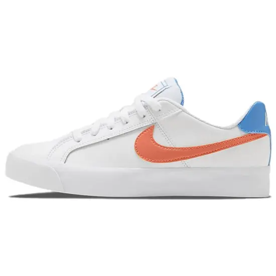 Nike Blazer Skateboarding Shoes Women's Low-top White/Orange/Blue