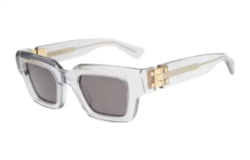 Bottega Veneta Acetate Irregular Shape Sunglasses Men's Gray