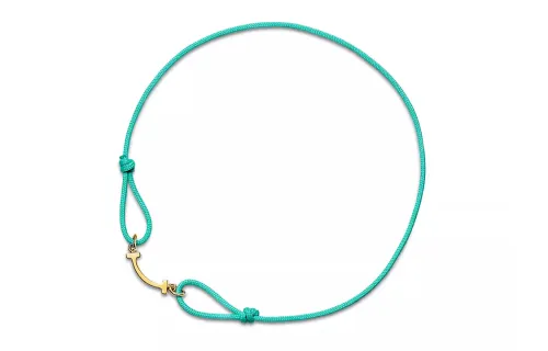 TIFFANY & CO. 18K Gold, Recycled Polyester, Plastic Bracelets Unisex Blue