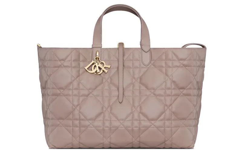 DIOR Calfskin Native Bag, Combo Bag, One Shoulder Handbag Large Women's Taupe