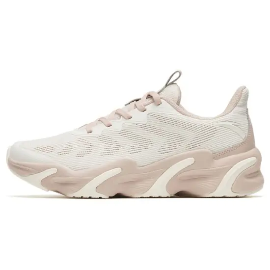 Anta Keep Moving Cushioned Anti-Slip And Wear-Resistant Lightweight Low-Top Running Shoes Women's White Lotus Gray