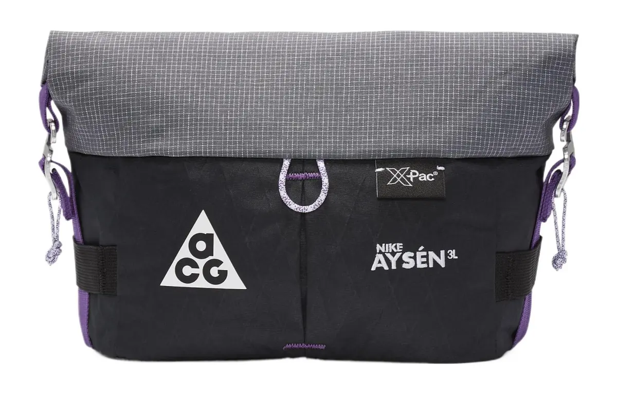 Nike Polyester Fanny Pack Unisex Black & Cold Gray & White