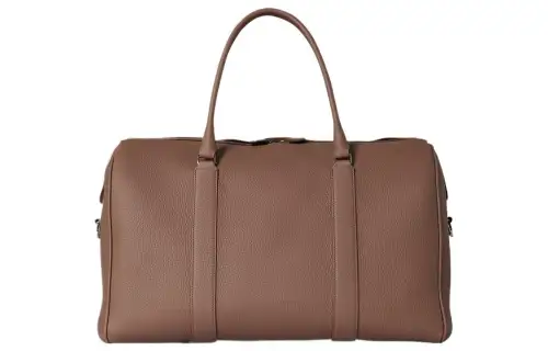 THE ROW Matte Grain Calfskin One Shoulder Crossbody Handheld Travel Bag Women's Taupe